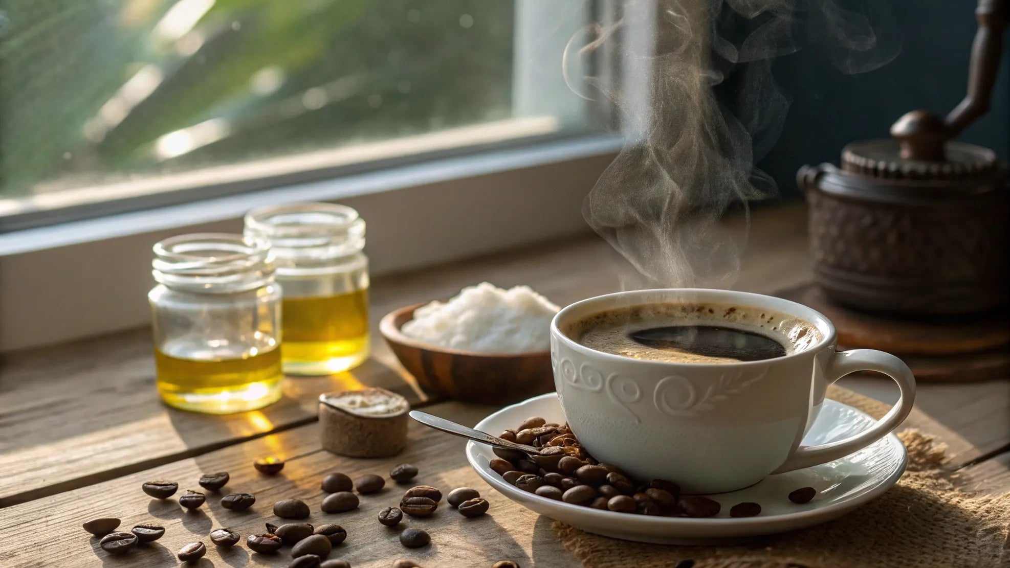 Recept på Toms Power Kaffe med MCT-olja och Chaga