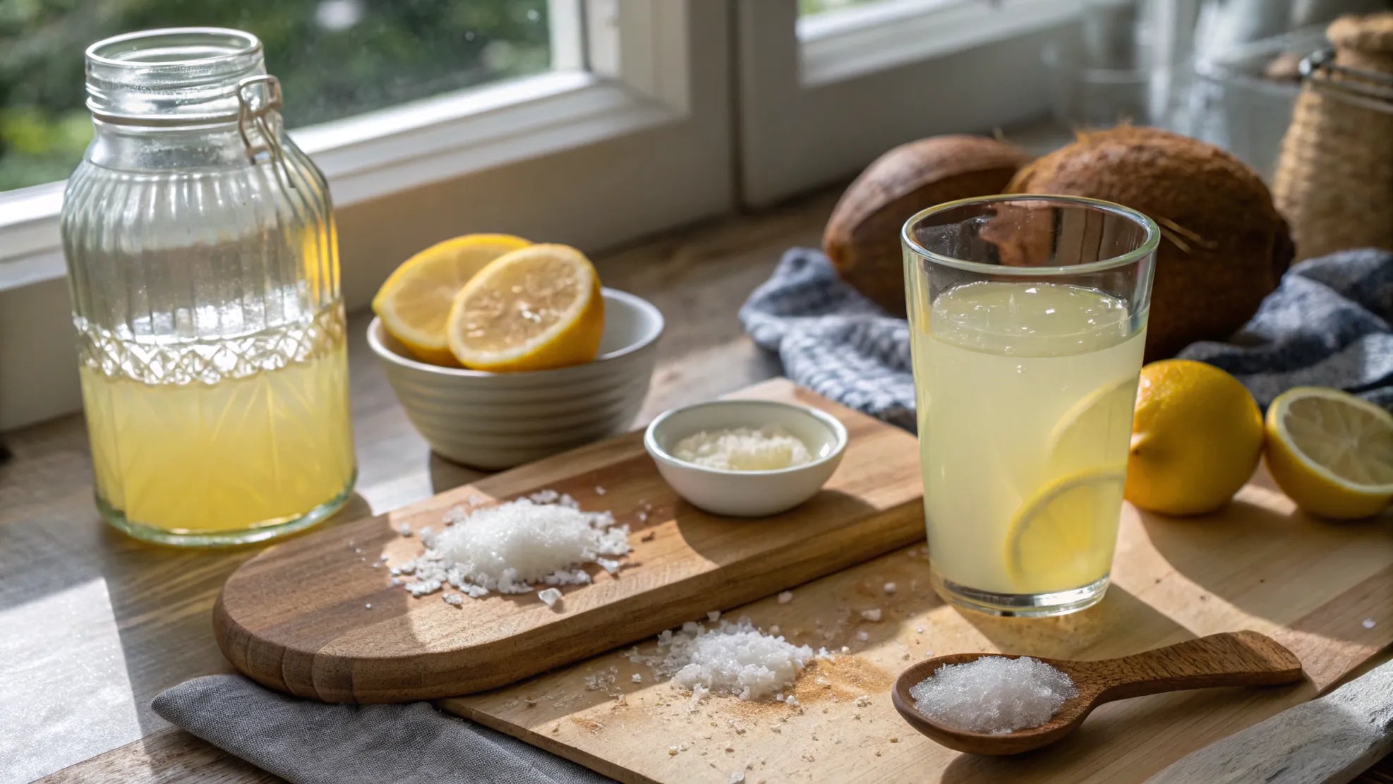 Hemmagjord vätskeersättning med naturliga ingredienser