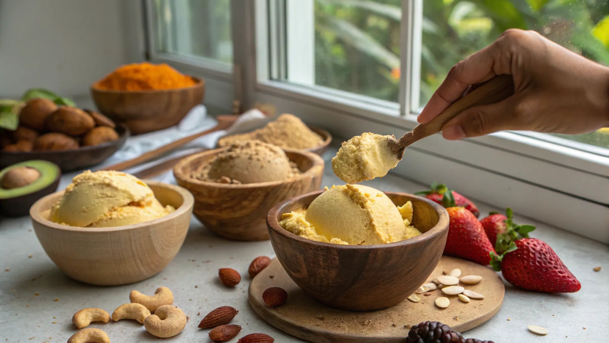 Naturlig sötning med lucuma & mesquite i veganska recept