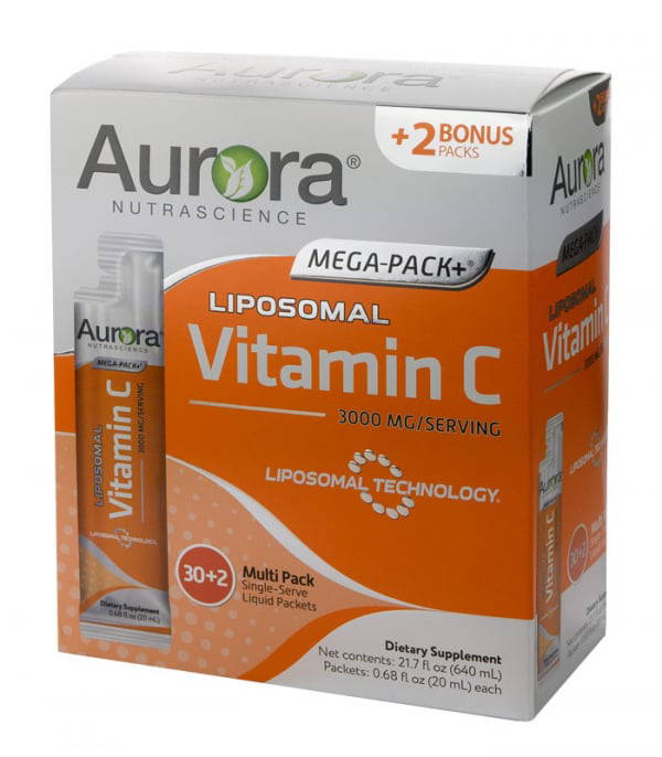 Aurora Mega-Liposomal Vitamin C 3000mg - Patent-Protected Absorption Glimja Aurora Mega-Liposomal Vitamin C 3000mg - Patent-Protected Absorption Glimja
