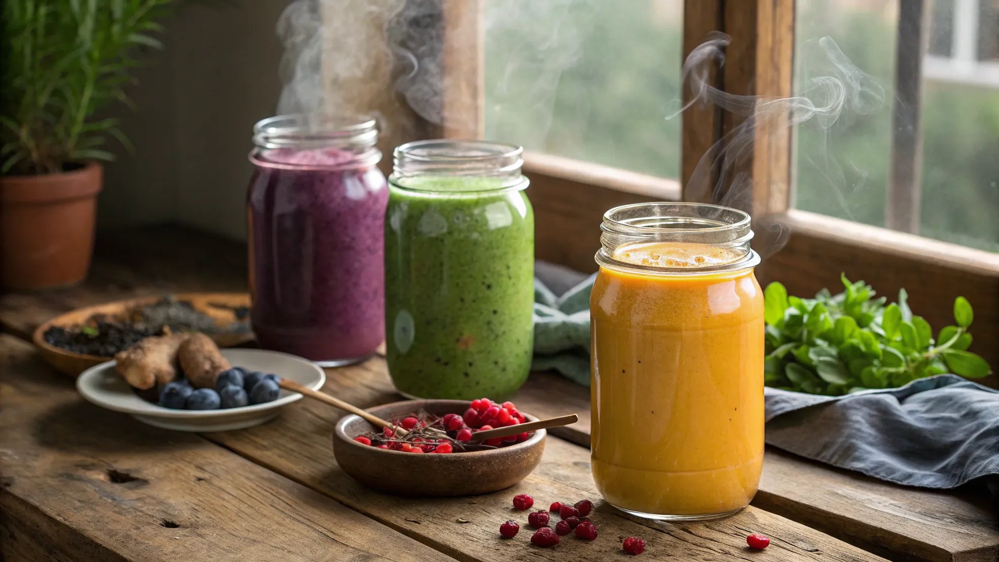 Värmande vintersmoothies med superfoods & gojibärste