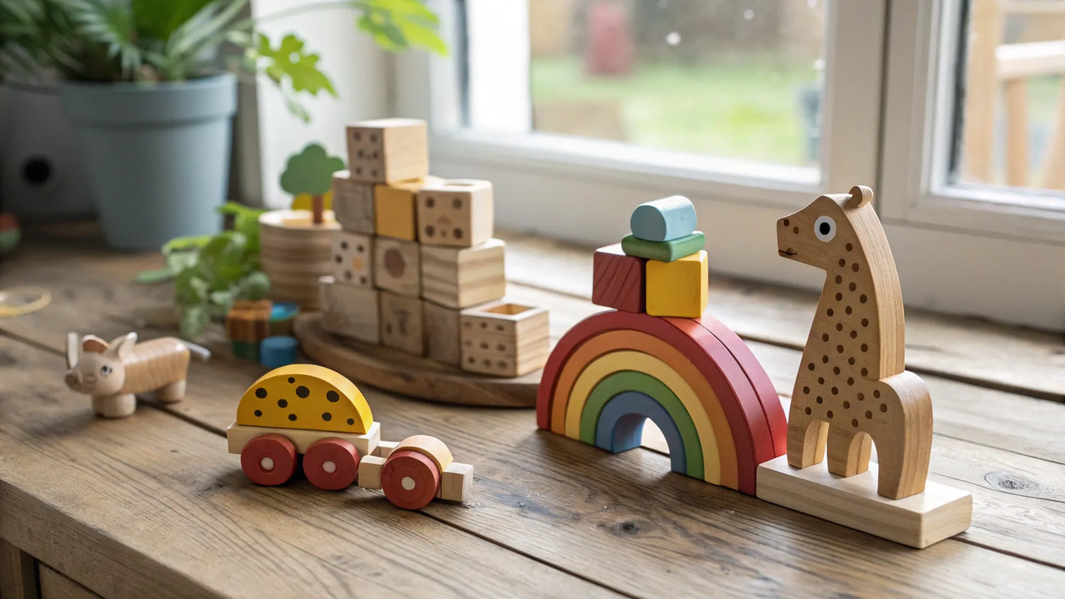 PlanToys - Hållbara giftfria träleksaker för barns utveckling