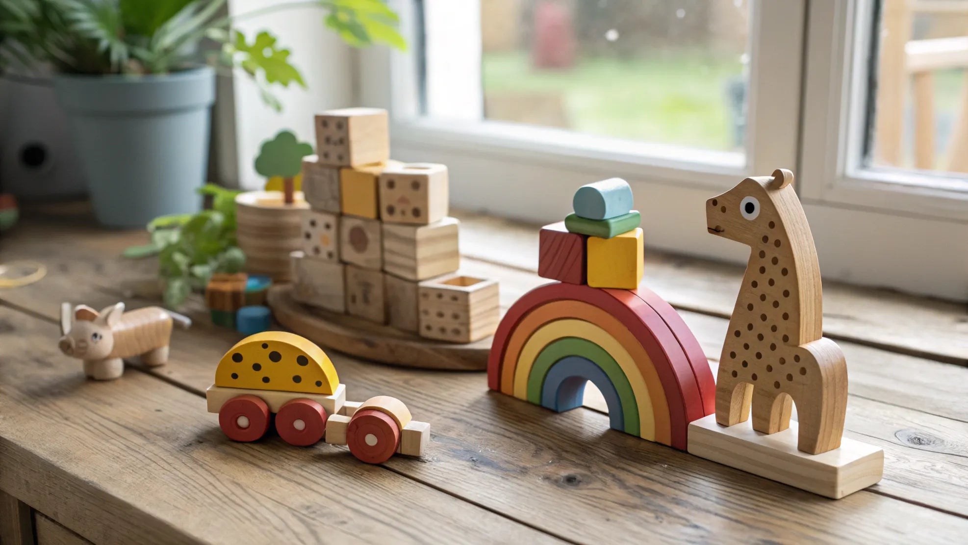 PlanToys - Hållbara giftfria träleksaker för barns utveckling