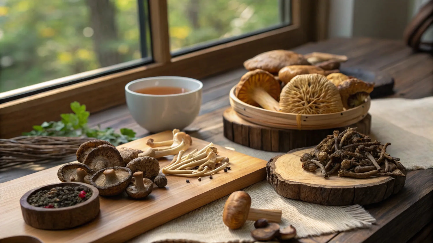 7 kraftfulla medicinsvampar för immunförsvar och energi