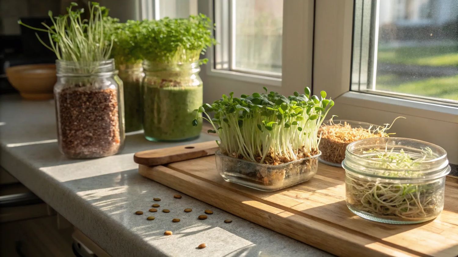 Grodda hemma - Näringsrika groddar från ditt eget kök