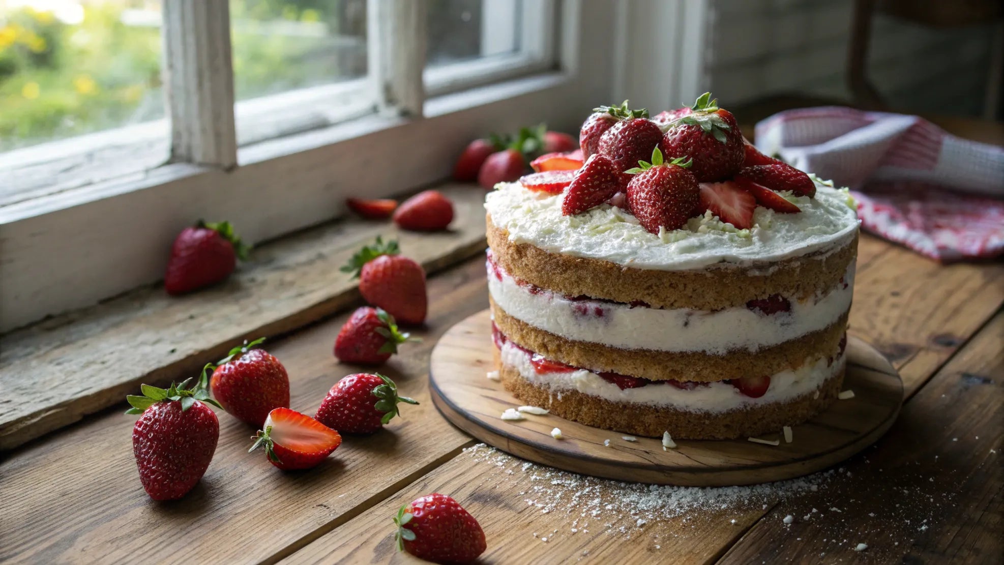 Vegansk jordgubbstårta - glutenfri & mjölkfri sommarfest