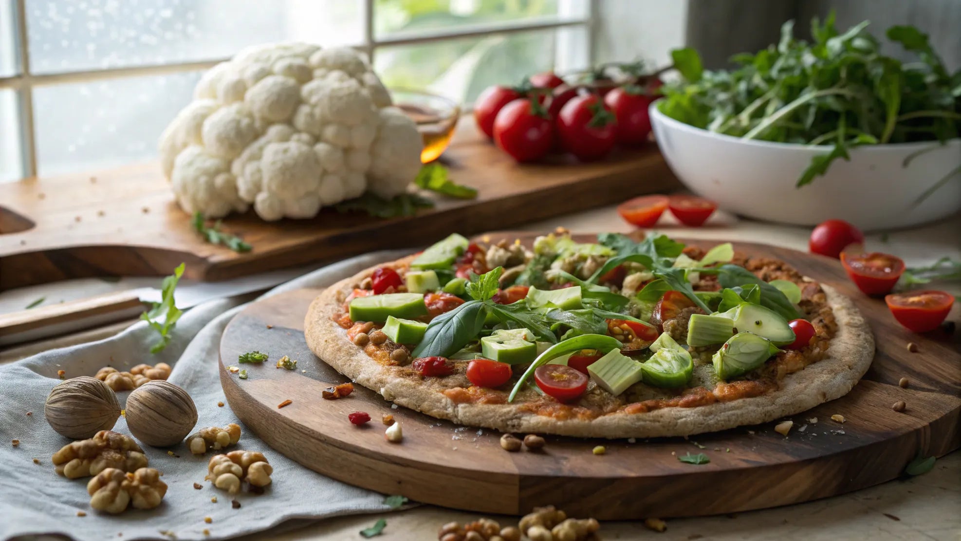 Blomkålspizza - Veganskt & Glutenfritt Recept med Chiafrön