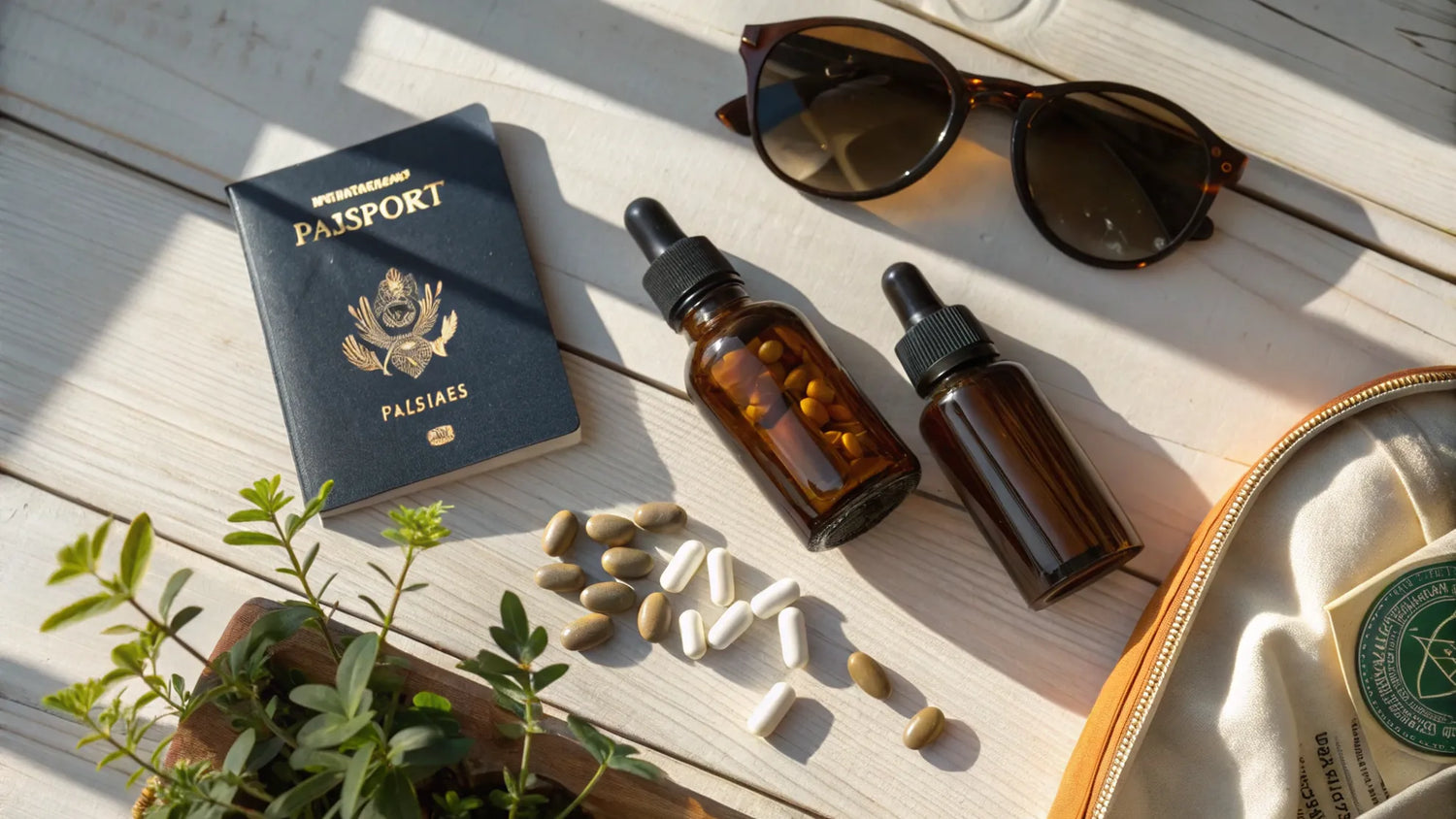 6 viktiga kosttillskott för att hålla dig frisk på semestern