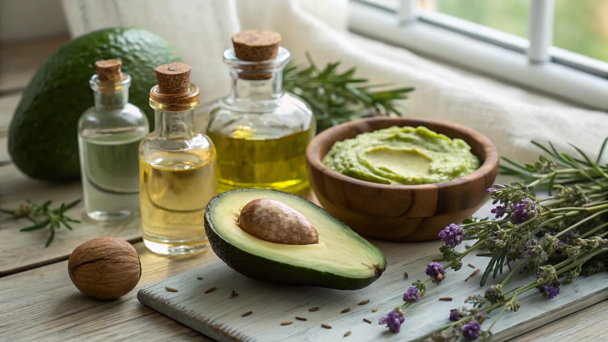 Avokado hårinpackning för torrt & slitet hår