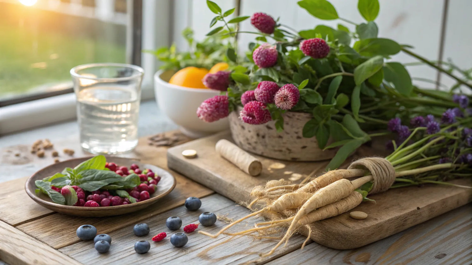 Naturligt stöd i klimakteriet med örter & kosttillskott