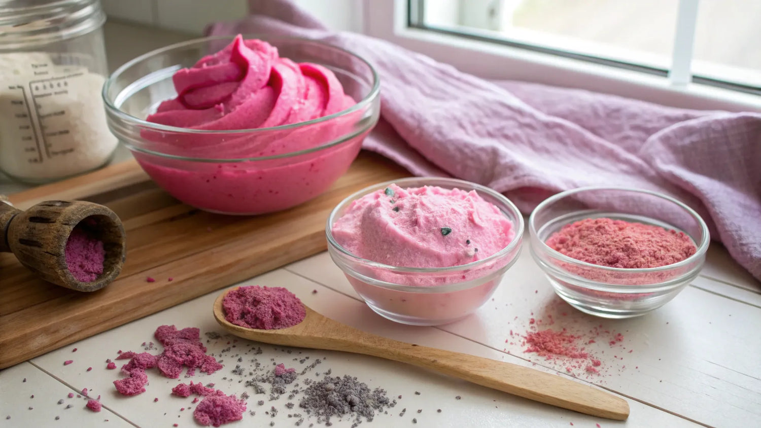 Giftfritt hemmagjort slime med naturliga ingredienser