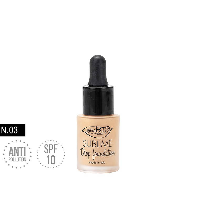 PuroBIO Cosmetics - Sublime Drop Foundation 03, 19 g