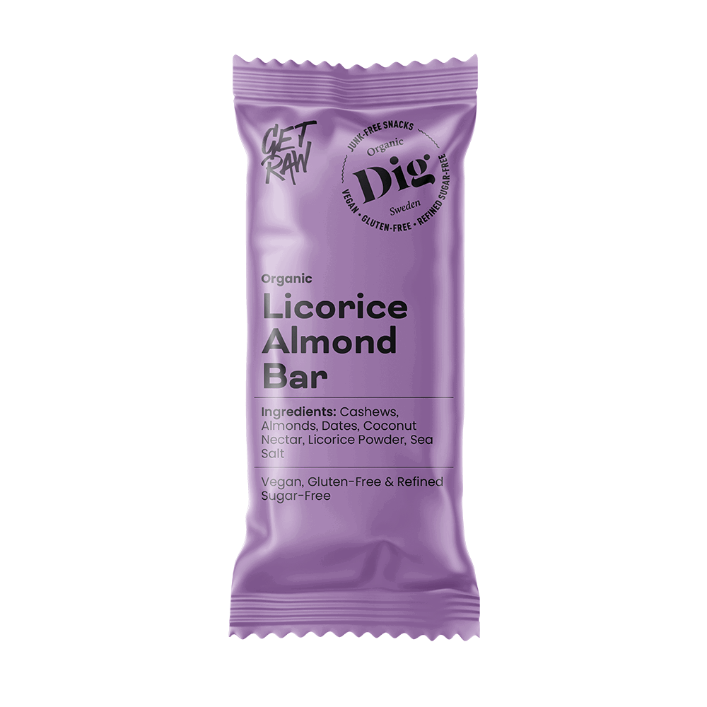 Dig Licorice Almond Bar 12 x 42g