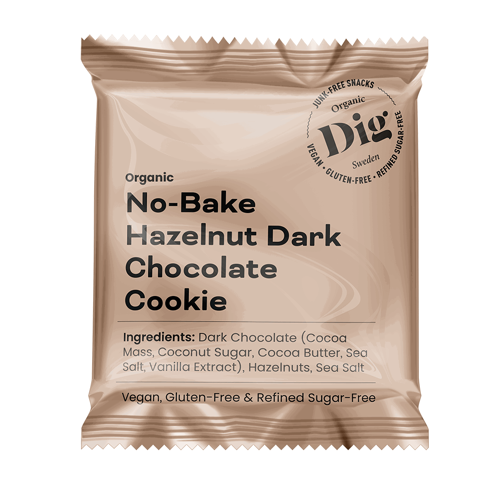 Dig No-Bake Hazelnut Dark Chocolate Cookie 12 x 30g