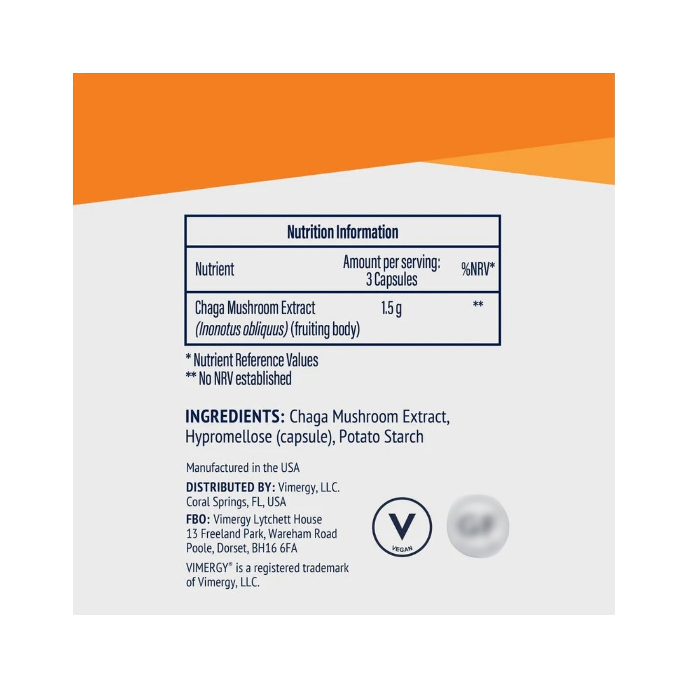 Vimergy Chaga Extrakt, 90 kapslar