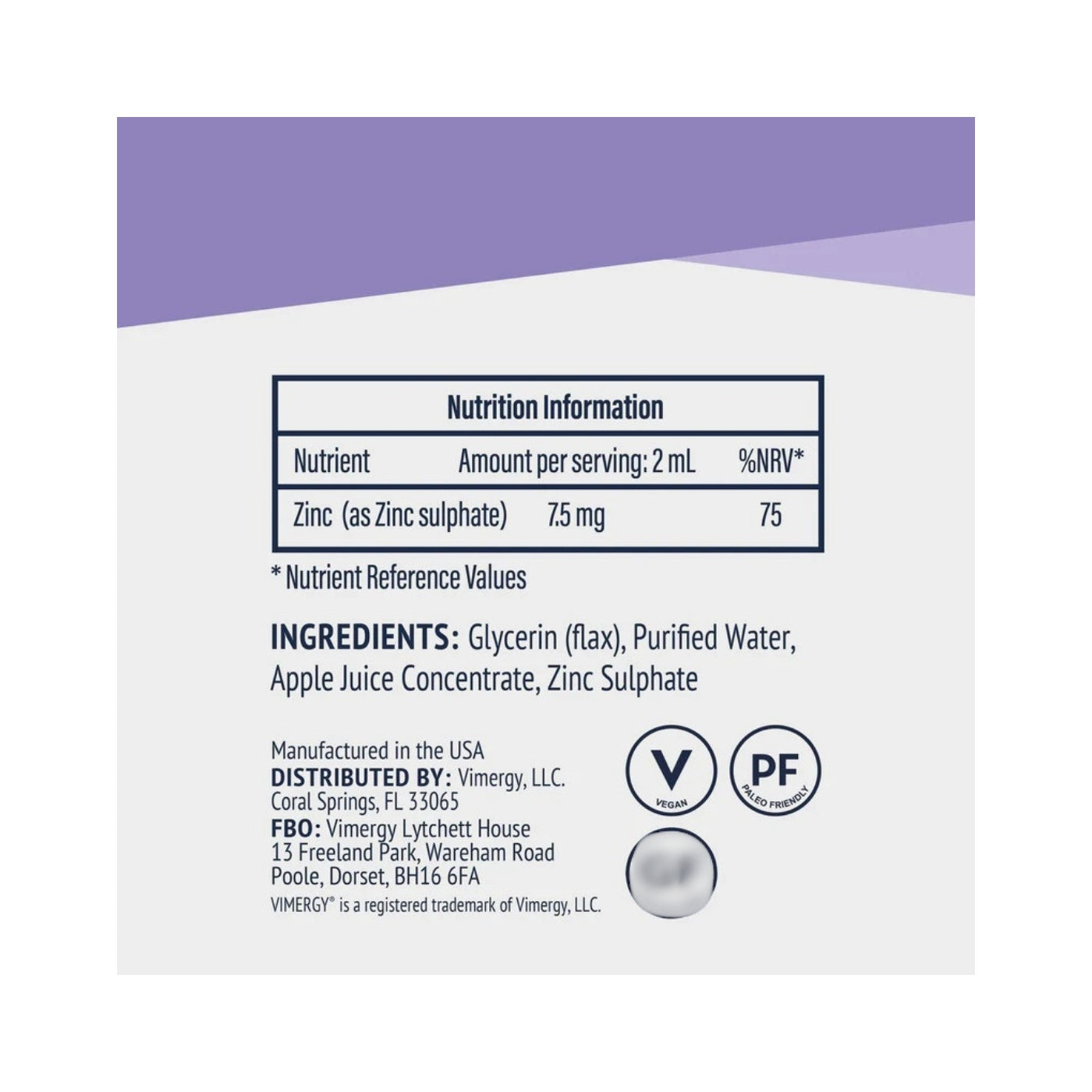 Vimergy Zink / Zinksulfat, 115 ml