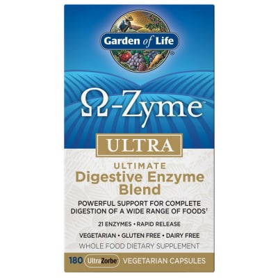 Garden of Life Omega-Zyme Ultra Enzymer - 180 kapslar