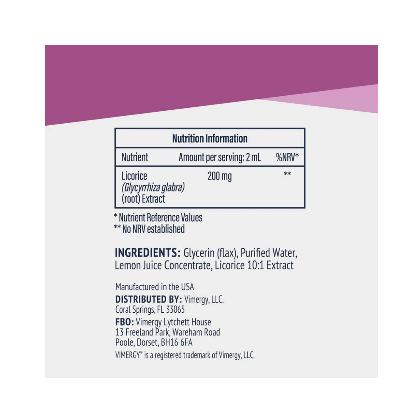 Vimergy Lakritsextrakt 10:1, 115 ml