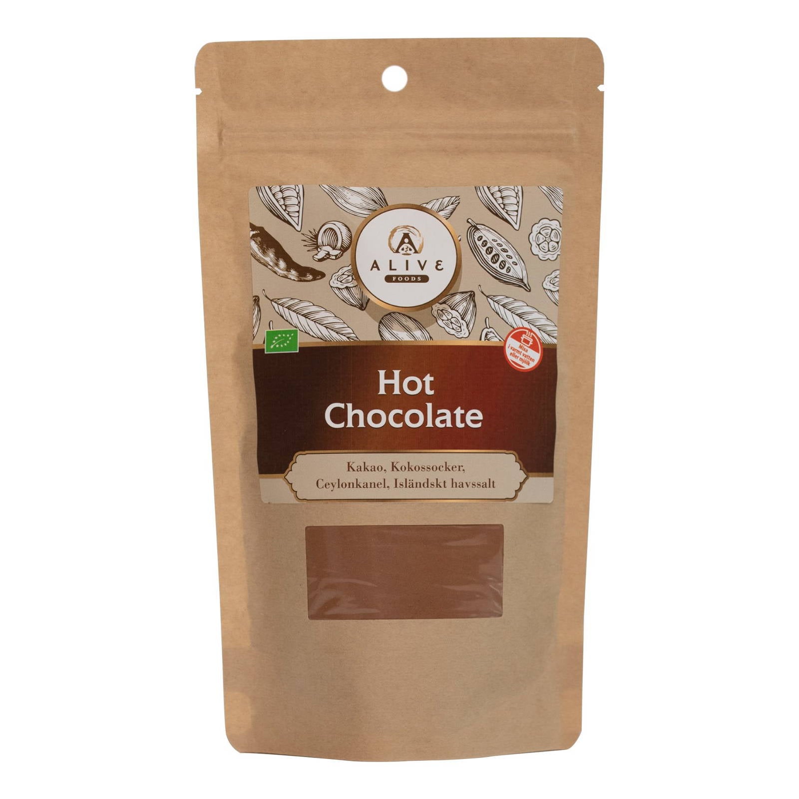Alive Foods Organic Hot Chocolate 150 grams