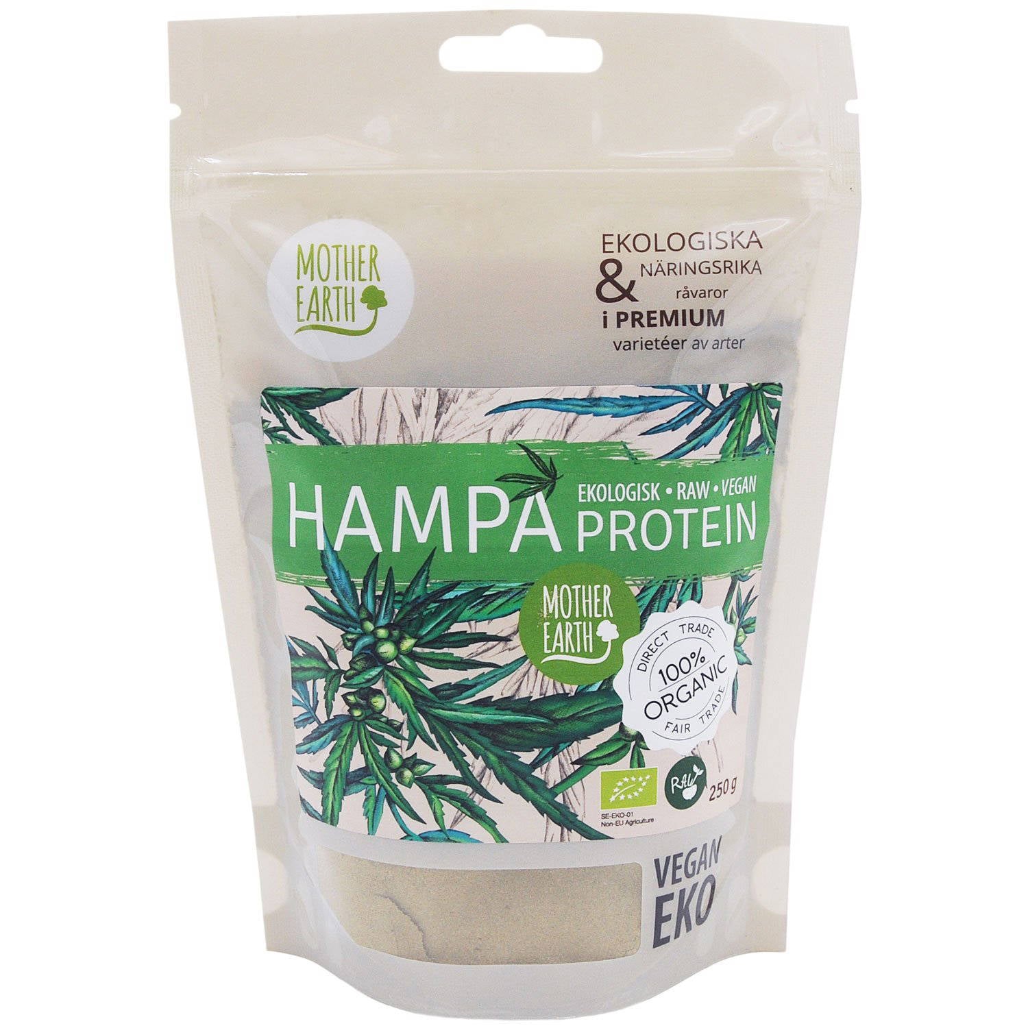 Organic Hemp Protein Powder 250 grams