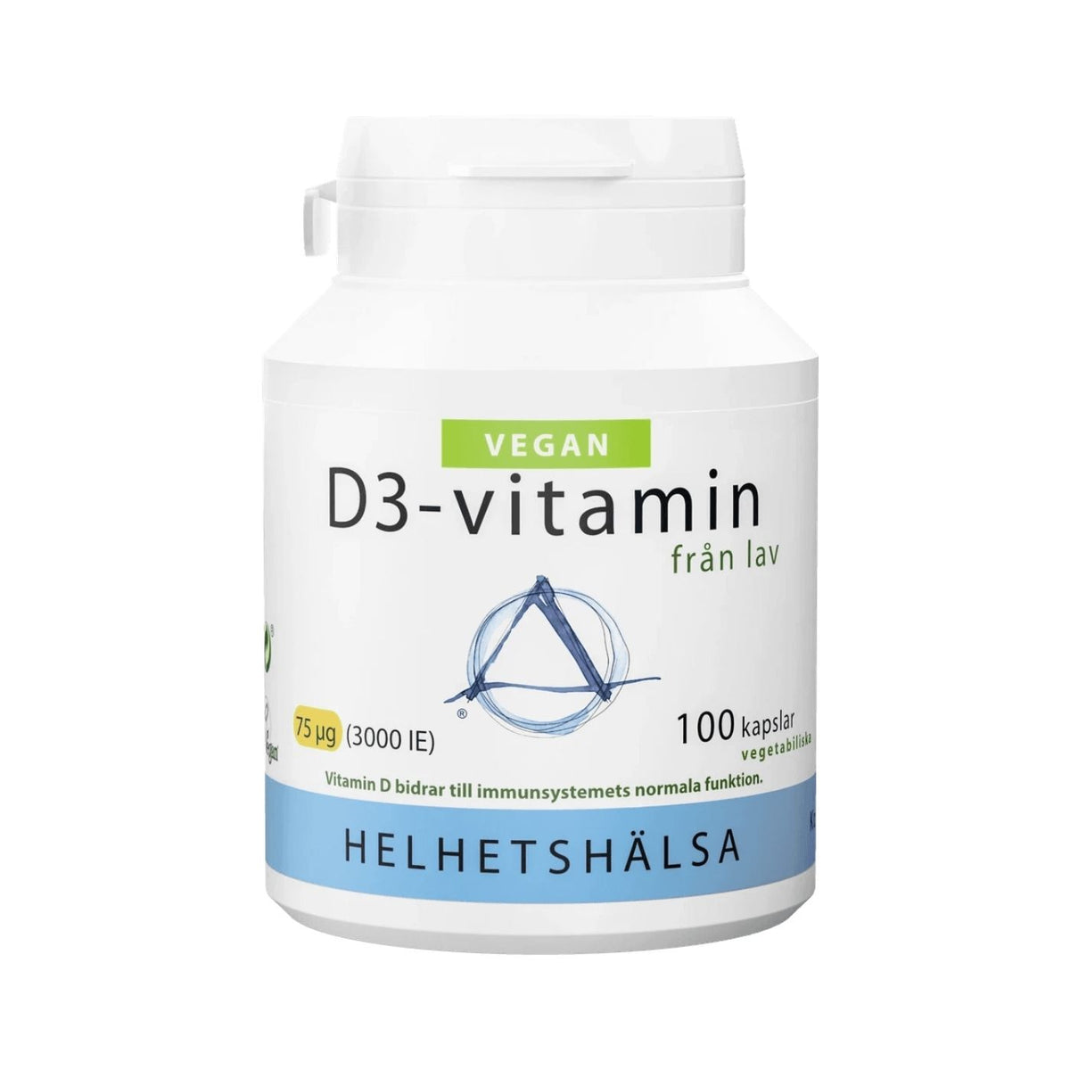Helhetshälsa Vegan Vitamin D3, 100 capsules