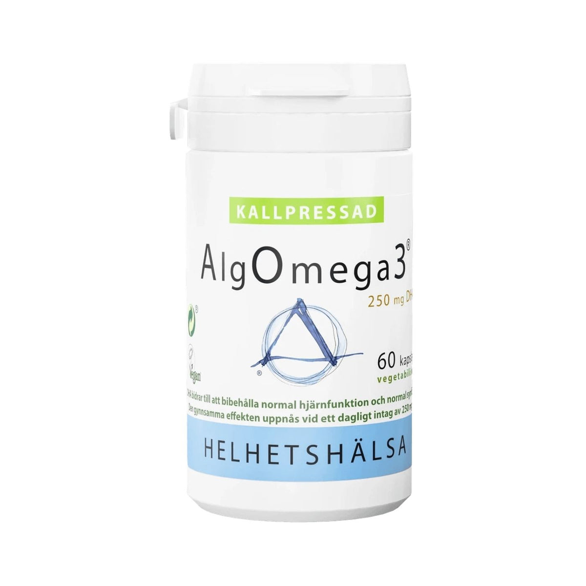 Helhetshälsa AlgOmega3 Kallpressad, 60 kapslar