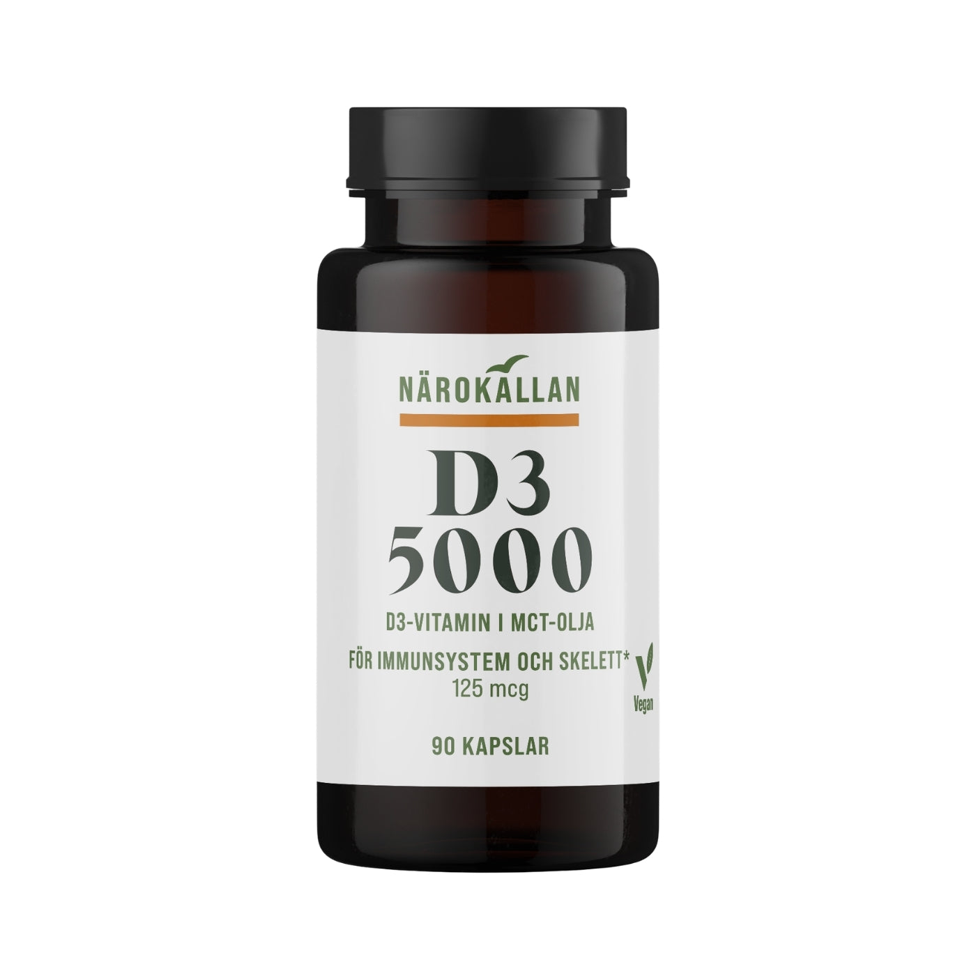 Närokällan D-vitamin 5000 Vegan,  90 kapslar