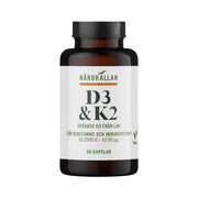 Närokällan D-vitamin 2500 + K2 Vegan, 60 kapsler