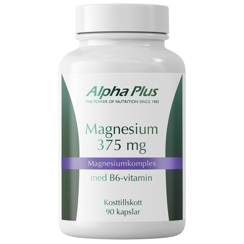 Alpha Plus Magnesium 375 mg, 90 kapslar
