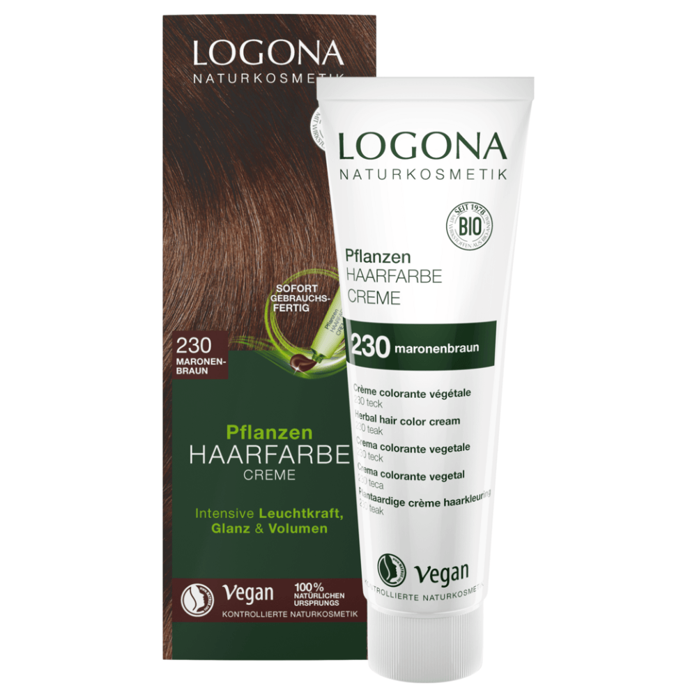 Logona - Organic Hair Color Color Cream Chestnut Brown (230), 150 ml