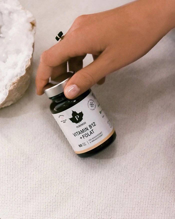 Pureness Vitamin B12 + Folat, 60 sugtabletter