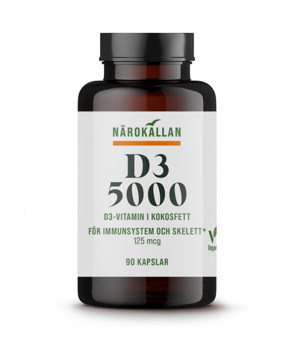 Närokällan Vitamin D 5000 Vegan, 90 capsules