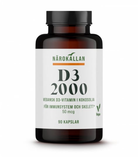 Närokällan - Vitamin D 2000 Vegan, 90 capsules