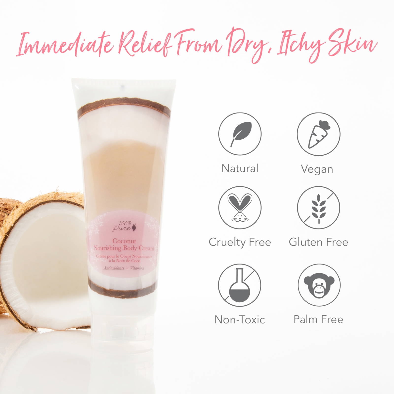 100% Pure Coconut Nourishing Body Cream