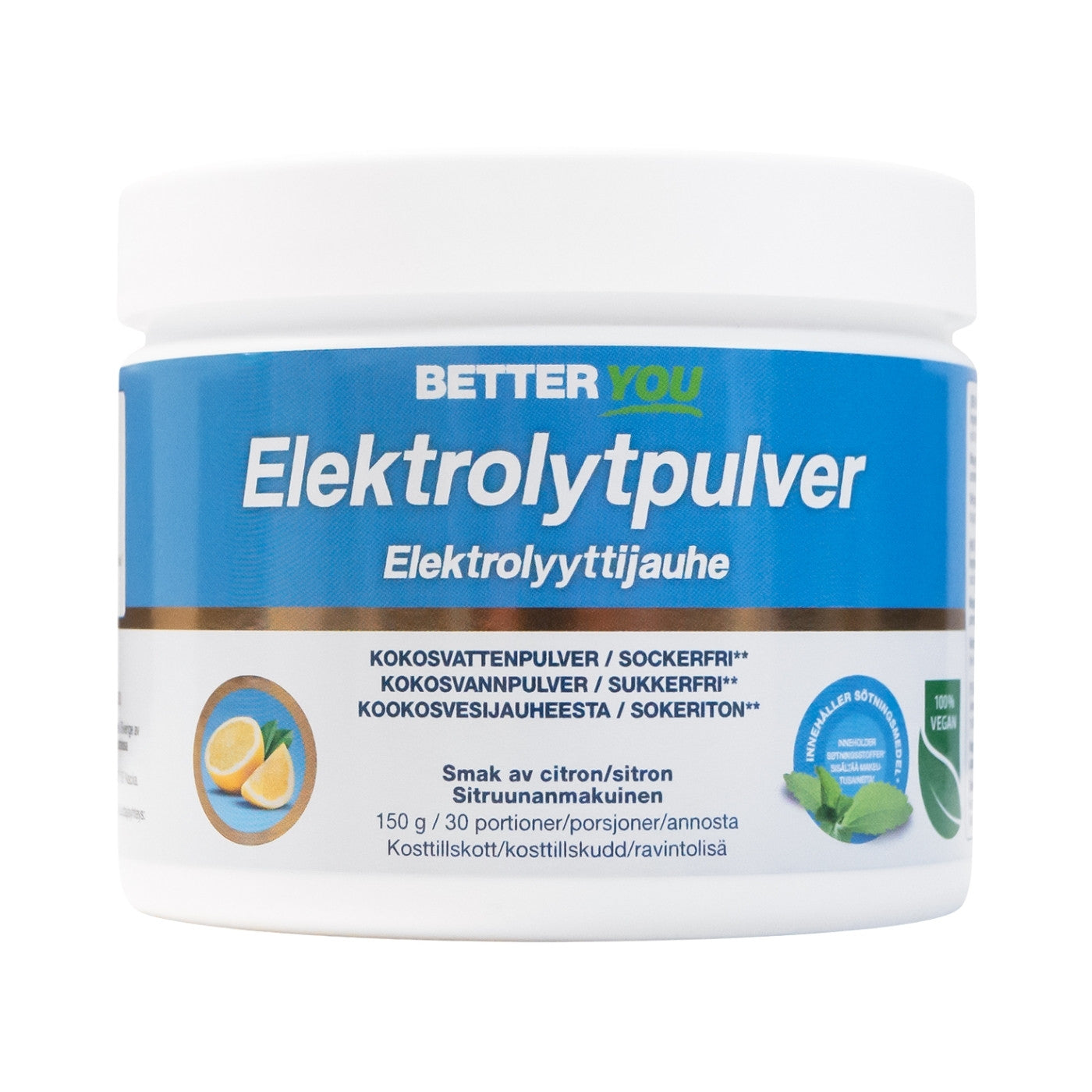 Better You - Elektrolyttpulver Sitron, 150g