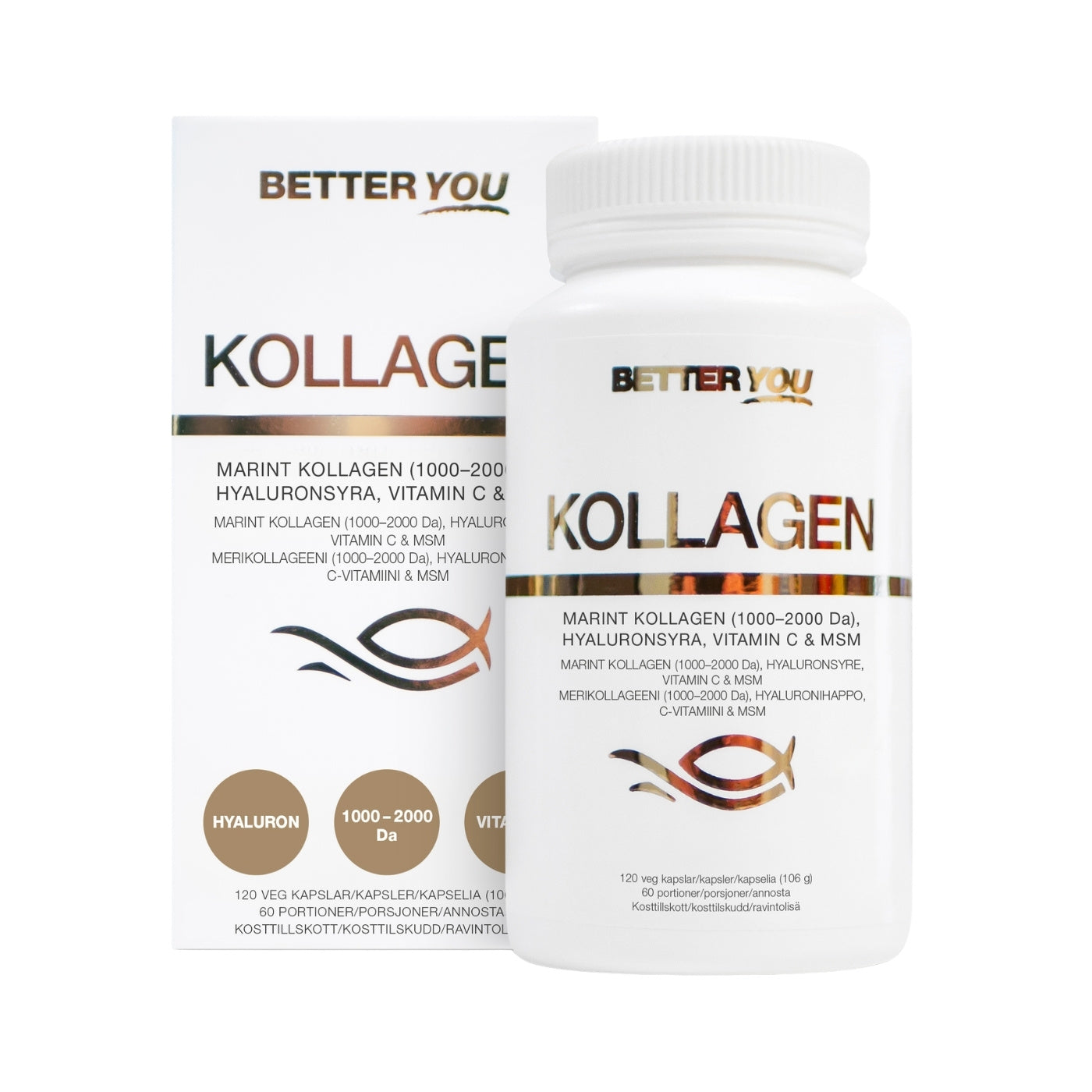 Better You Premium Kollagen, 120 kapsler