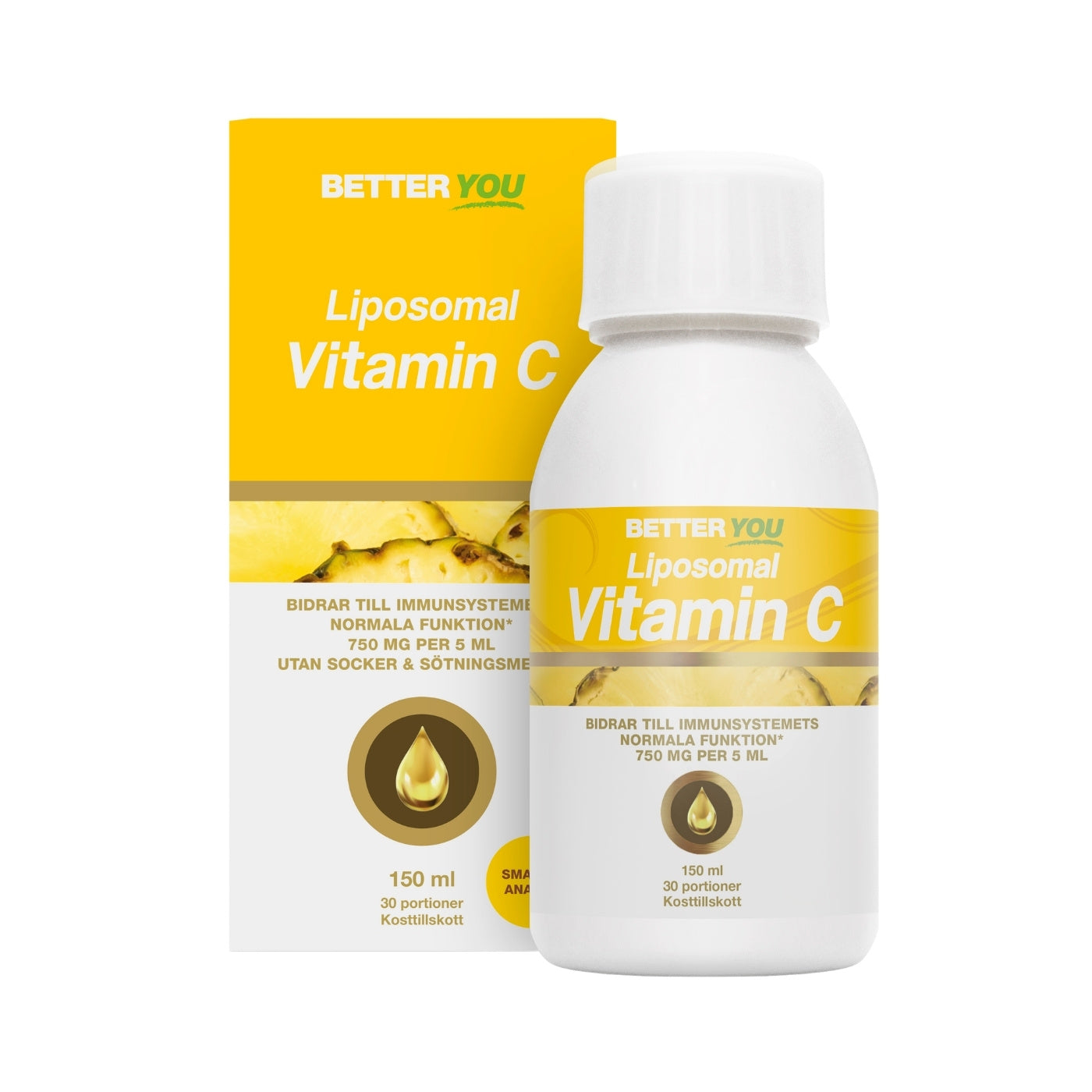 Better You C-vitamin Liposomal Ananas, 150 ml