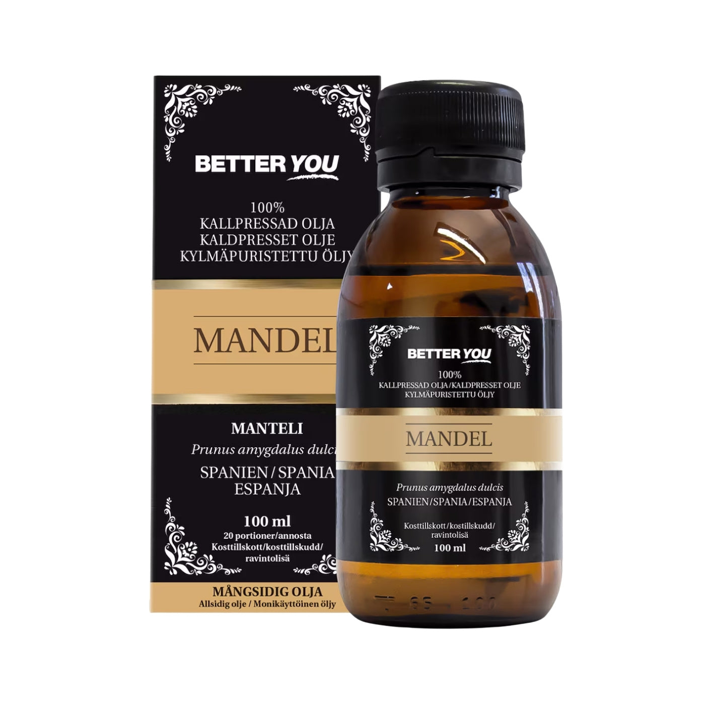 Better You Ekologisk Mandelolja, 100 ml