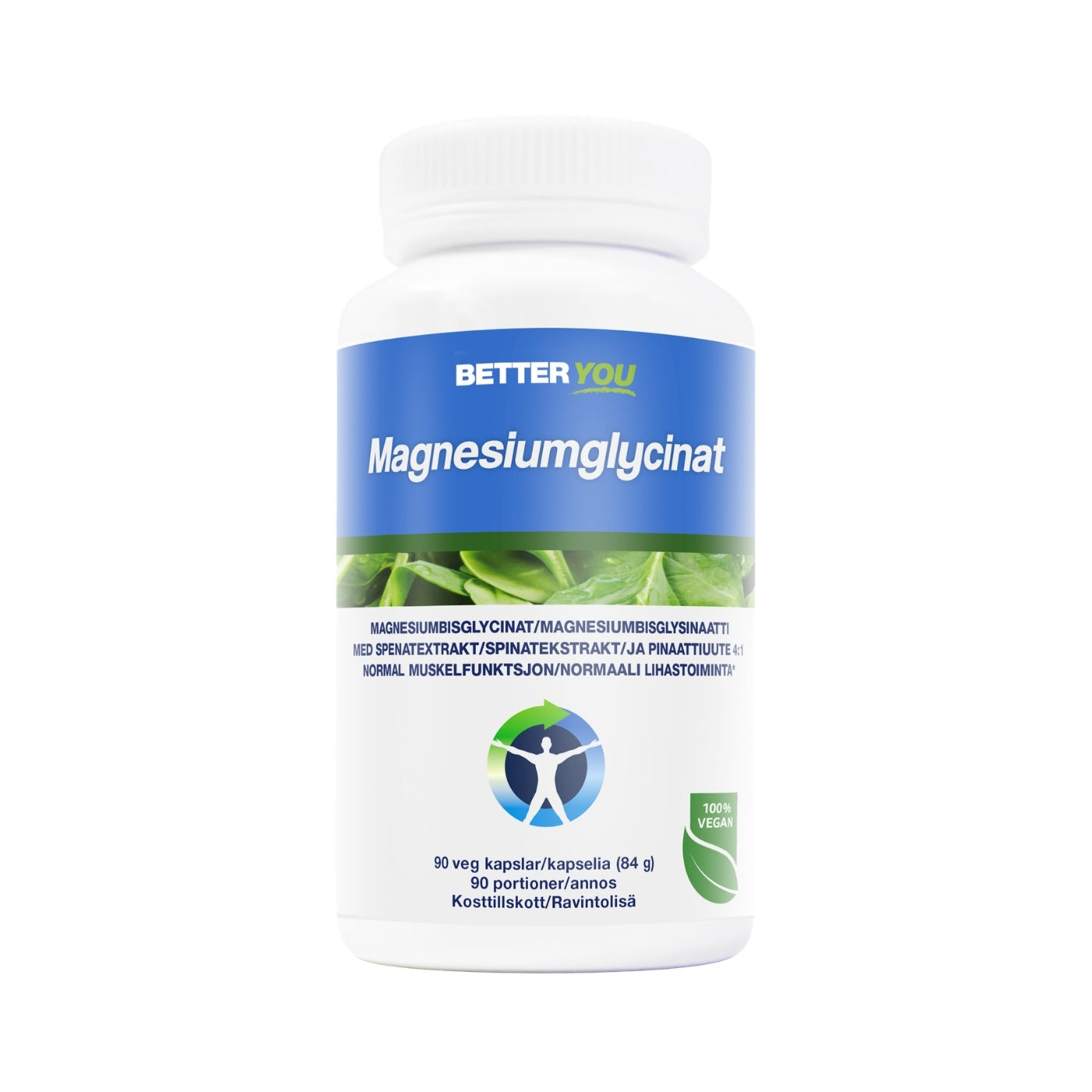 Better You Magnesiumglysinat, 90 kapsler