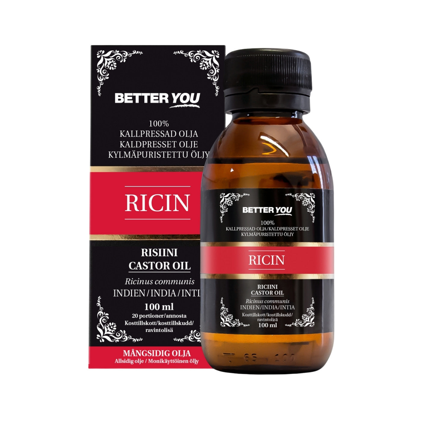 Better You Ekologisk Ricinolja, 100 ml