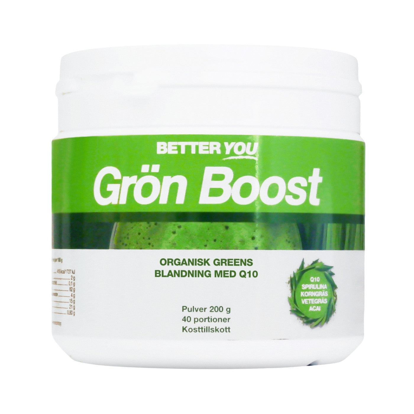 Better You Grønn Boost Pulver, 200 gram