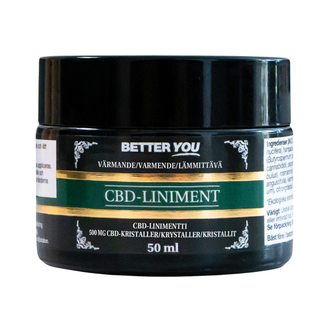 Better You Økologisk CBD-Liniment, Varmende Effekt, 50 ml