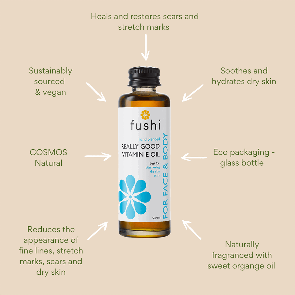 Fushi Vitamin E Oil - Organic & Cold-Pressed