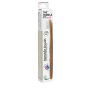 Humble Brush Bamboo Toothbrush Kids Ultra-Soft, White
