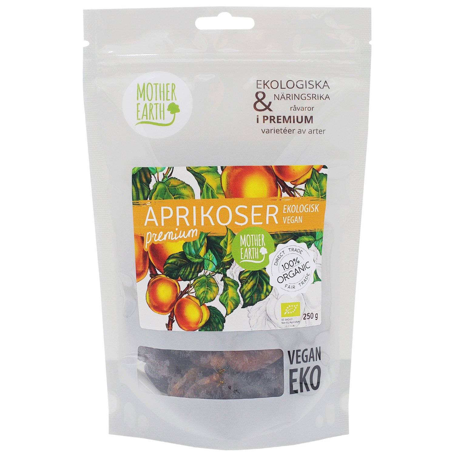 Organic Apricots 250 grams