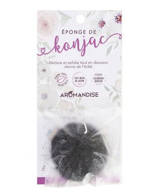 Konjac Sponge from Japan - black