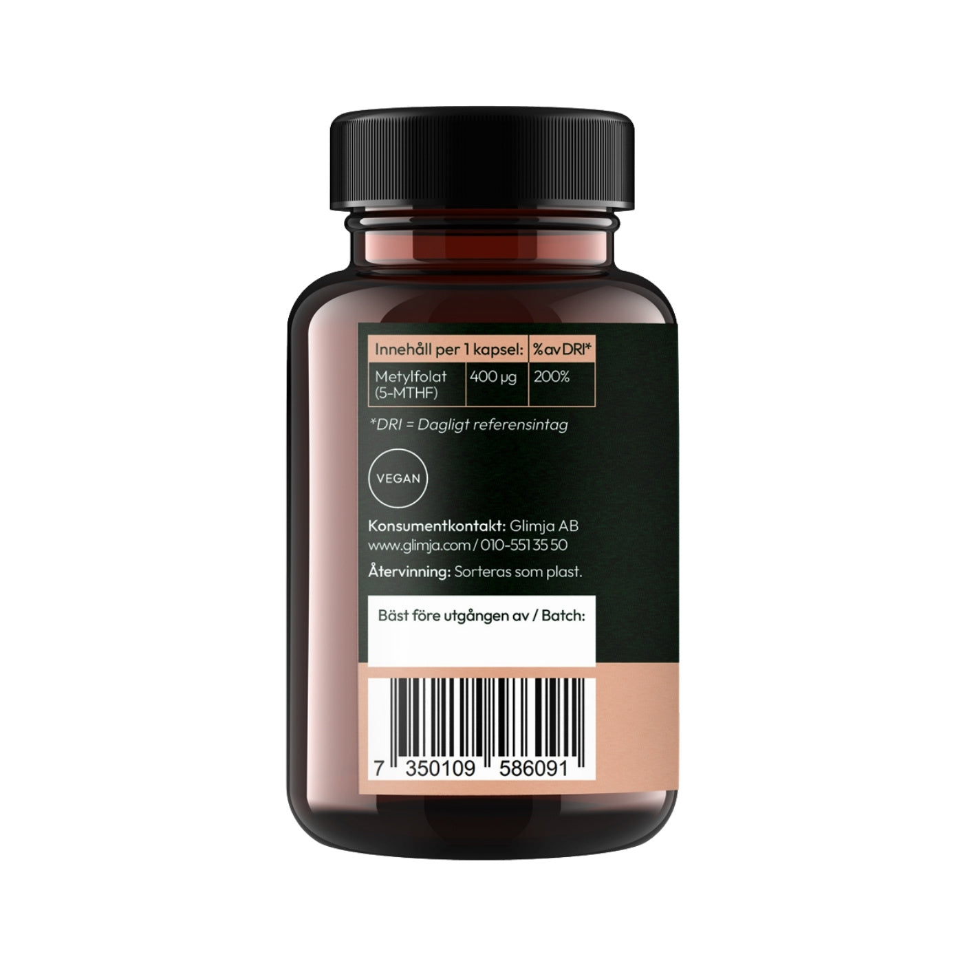 Methylfolate 5-MTHF 90 capsules - Glimja