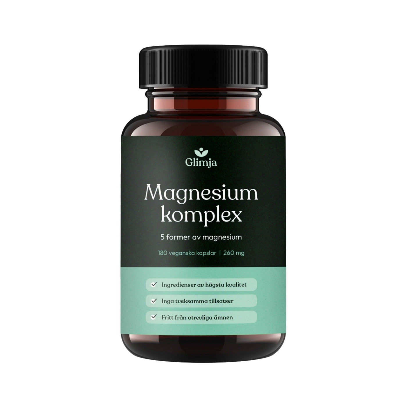 Magnesiumkompleks 180 kapsler - Glimja
