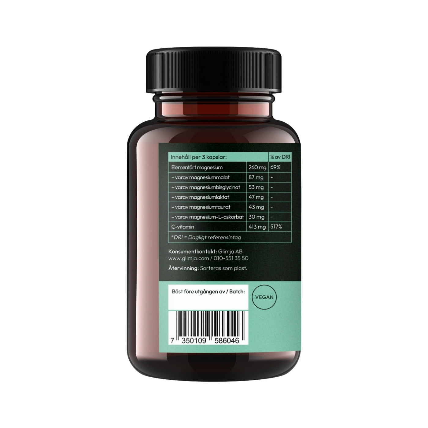 Magnesium Complex 180 capsules - Glimja