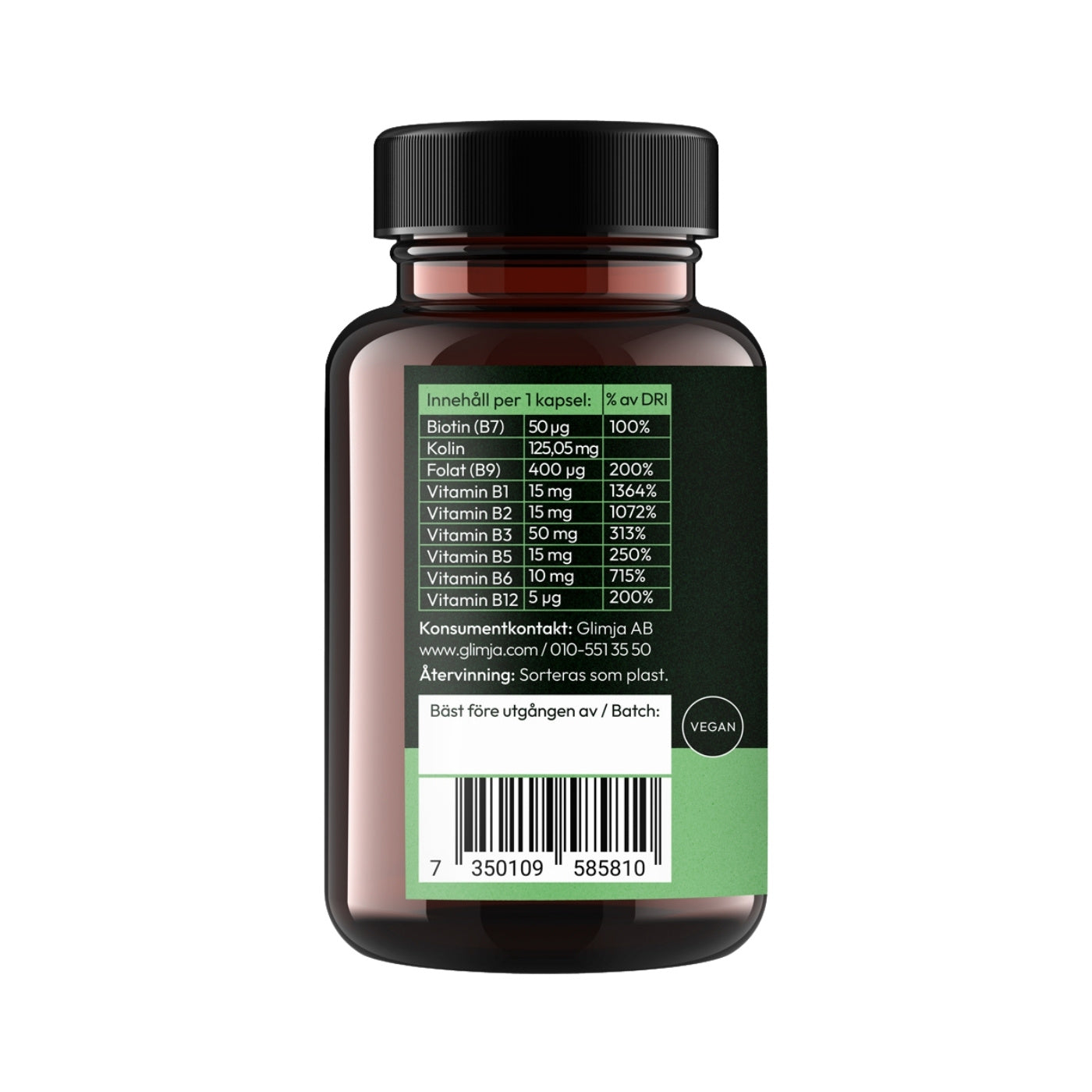 B-Complex 60 capsules - Glimja